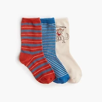 Boys' cowboy dinosaur socks pack-of-three