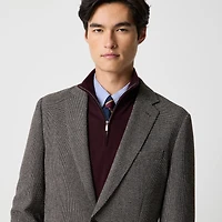 Slim-fit wool-blend dobby blazer