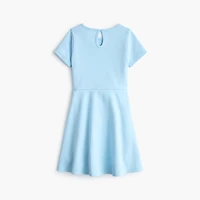 Girls' short-sleeve ponte uniform dress