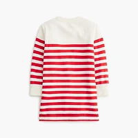 Girls' striped sweatshirt-dress