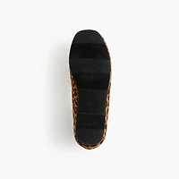 Girls' leopard ballet flats