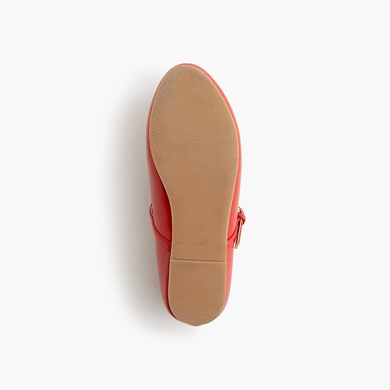 Girls' bow T-strap Mary Jane flats