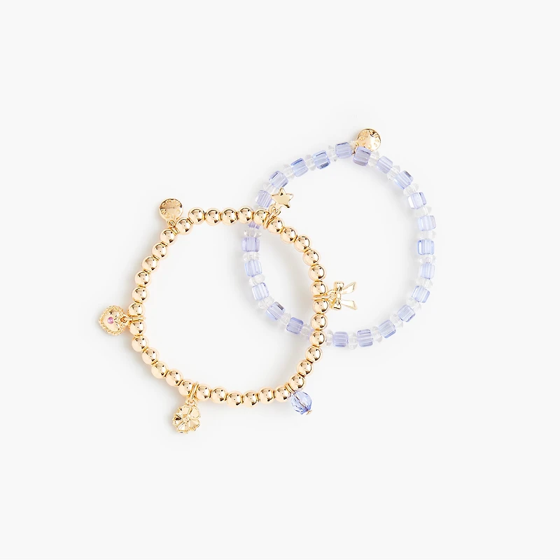 Girls' charm bracelets set-of-two
