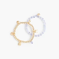 Girls' charm bracelets set-of-two