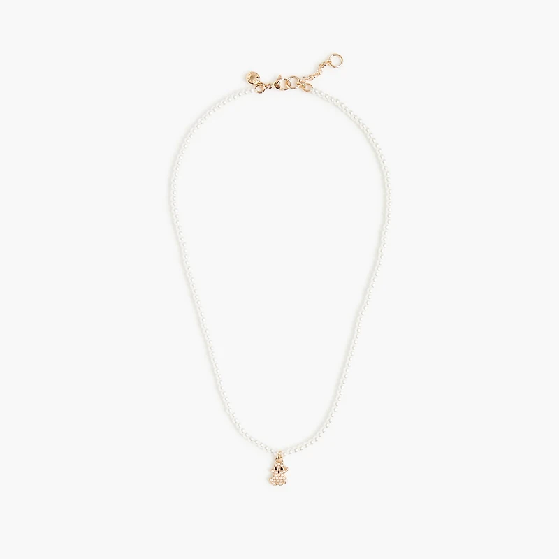 Girls' pearl ghost necklace