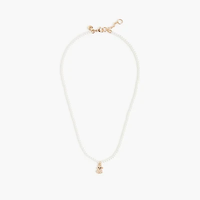 Girls' pearl ghost necklace