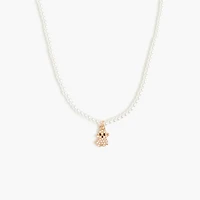 Girls' pearl ghost necklace