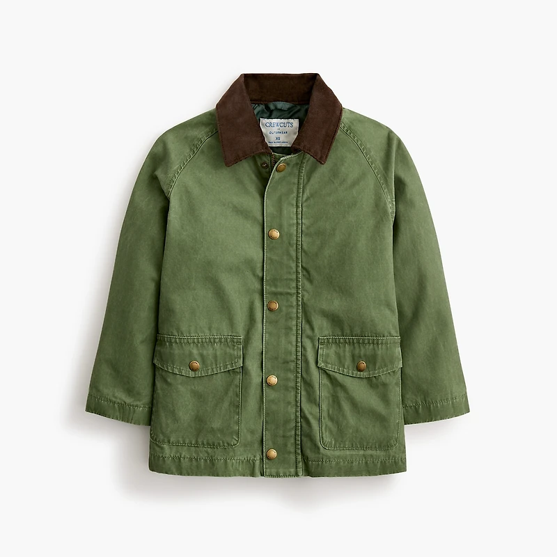 Kids' waxed work jacket