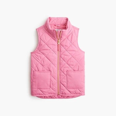 Girls' quilted vest