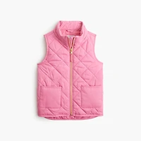 Girls' quilted vest