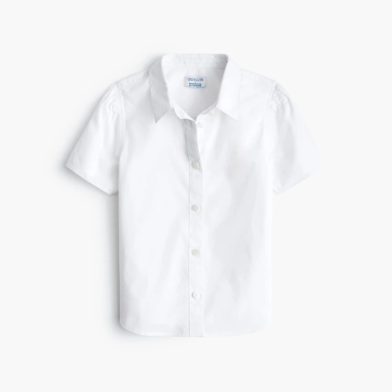 Girls' classic button-up shirt