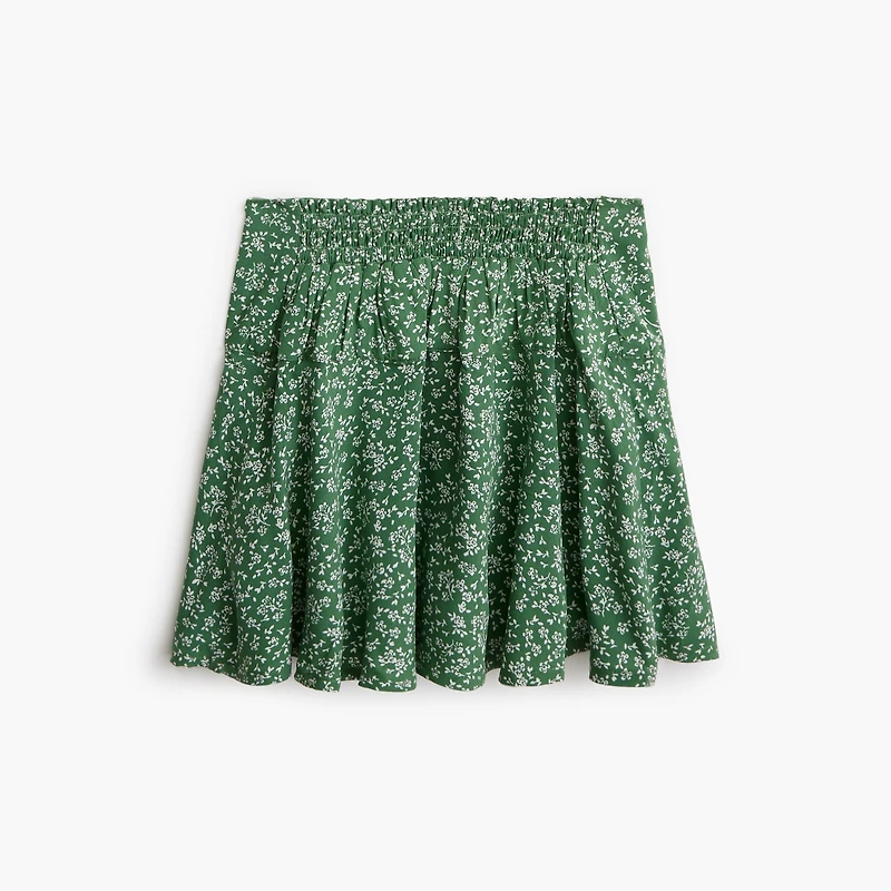 Girls' floral skort