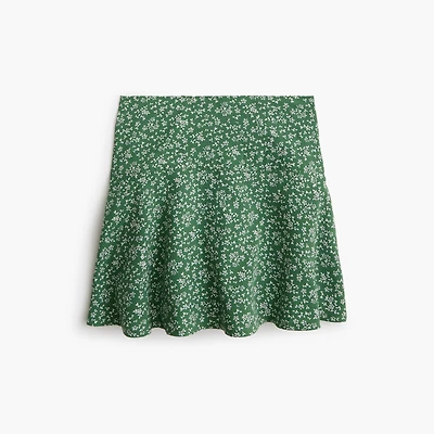 Girls' floral skort