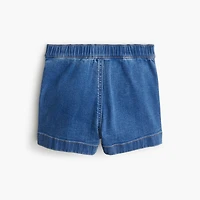 Girls' denim skort