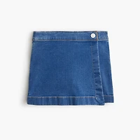 Girls' denim skort