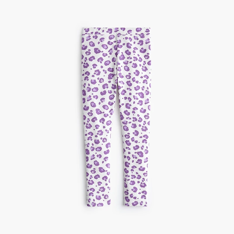 Girls' leopard leggings