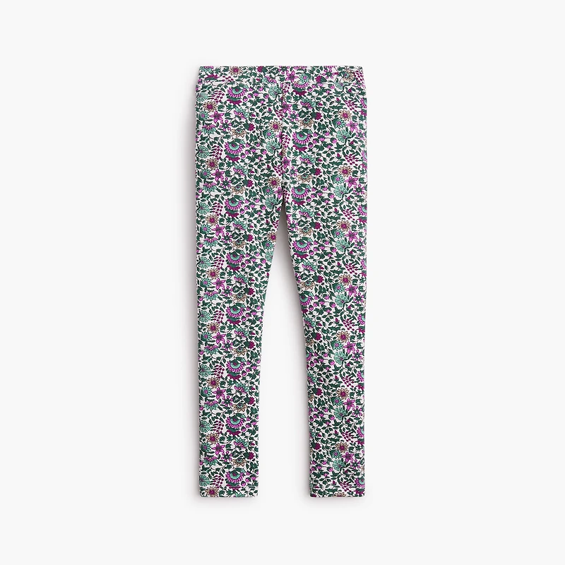 Girls' floral leggings