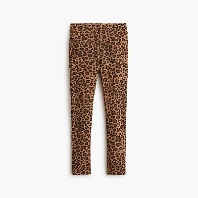 Girls' leopard leggings
