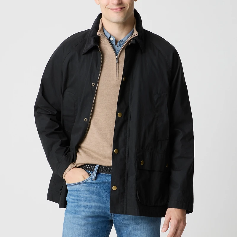 Cotton-blend field jacket