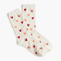 Heart trouser socks