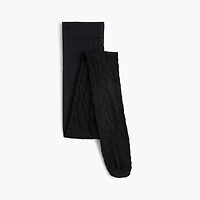 Diamond-pattern sheer tights