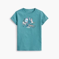 Girls' painting cats graphic tee