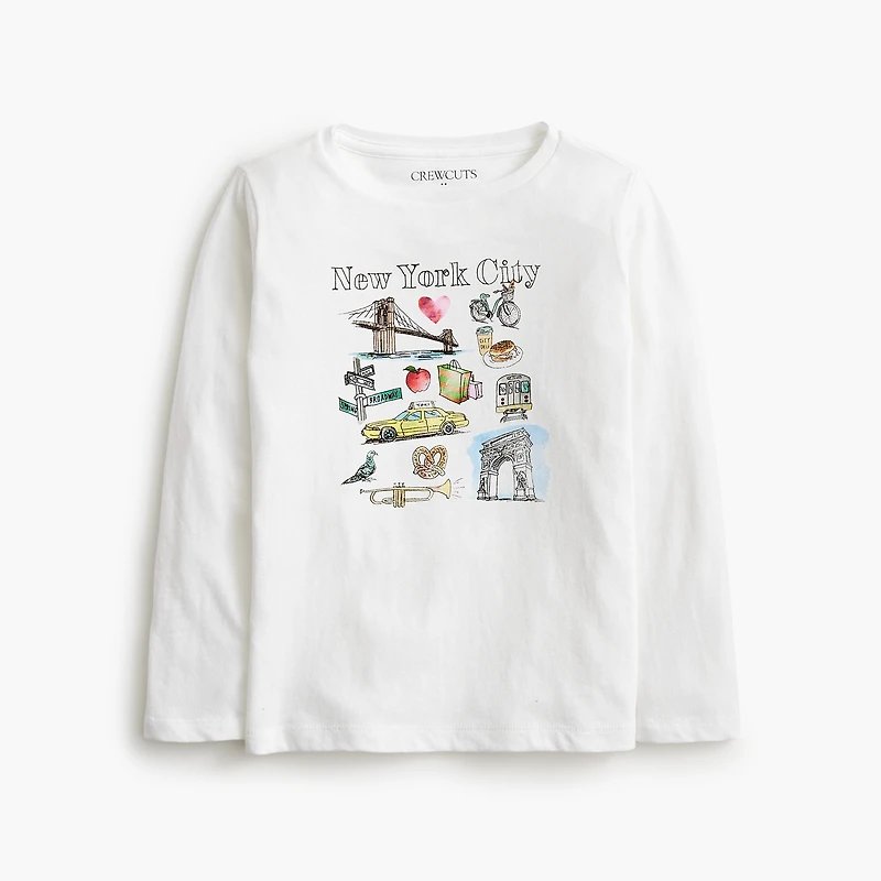 Girls' New York City graphic tee