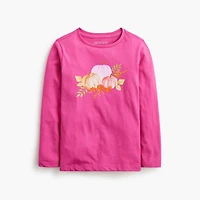 Girls' long-sleeve pumpkins graphic tee