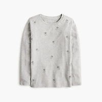 Girls' long-sleeve ghosts embellished graphic tee
