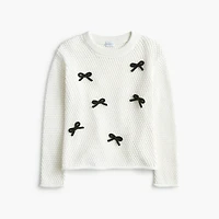 Girls' bow sweater