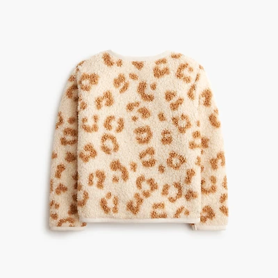 Girls' leopard sherpa lady jacket