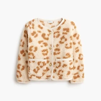 Girls' leopard sherpa lady jacket