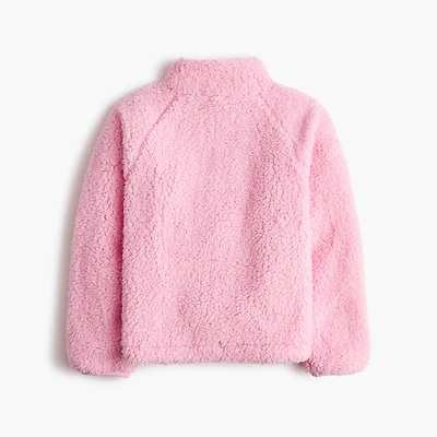 Girls' sherpa half-zip pullover