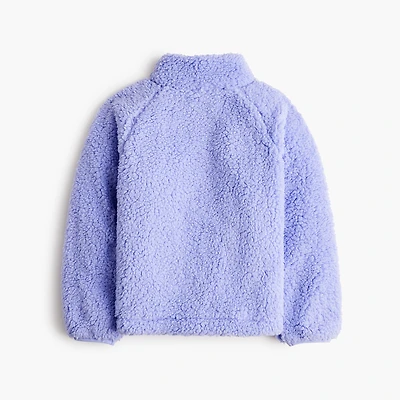 Girls' sherpa half-zip pullover