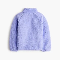 Girls' sherpa half-zip pullover