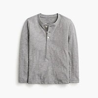 Boys' long-sleeve henley tee