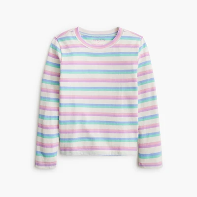 Girls' striped jersey tee