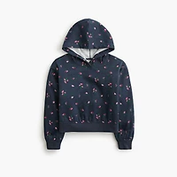 Girls' floral-print hoodie