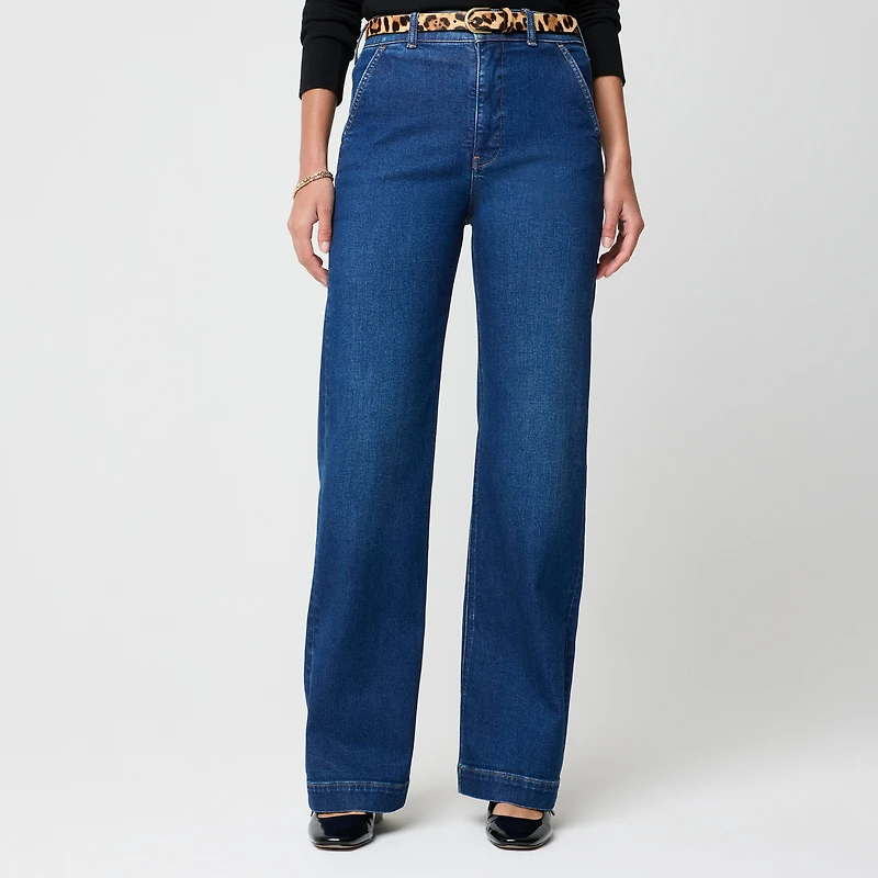 High-rise wide-leg jean all-day stretch