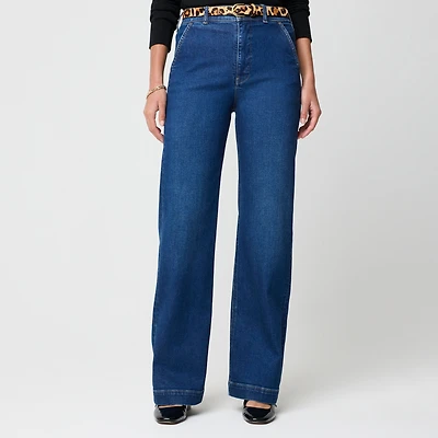 High-rise wide-leg jean all-day stretch