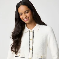 Bouclé lady cardigan sweater