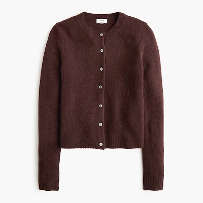 Cardigan sweater extra-soft yarn