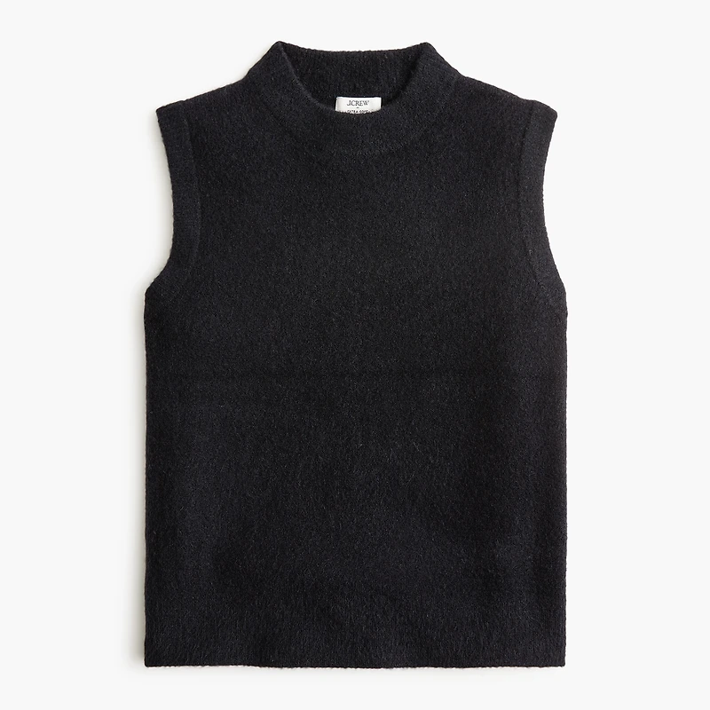 Crewneck sweater-vest extra-soft yarn