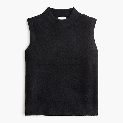 Crewneck sweater-vest extra-soft yarn