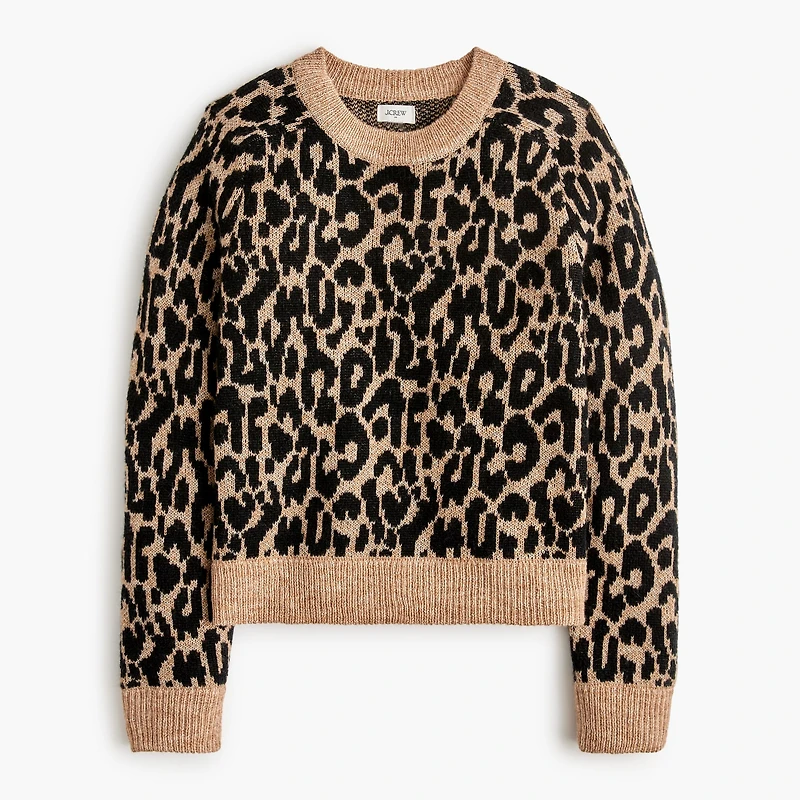 Leopard crewneck sweater