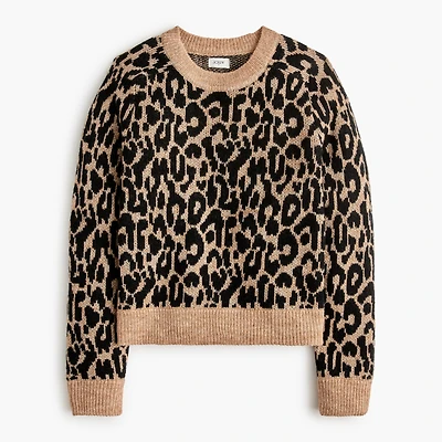 Leopard crewneck sweater
