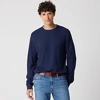 Long-sleeve textured tee