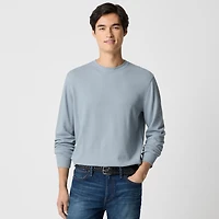 Long-sleeve thermal crewneck tee