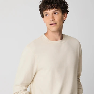 Long-sleeve thermal crewneck tee