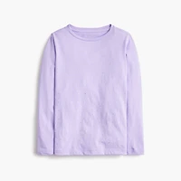 Girls' long-sleeve sparkle tee